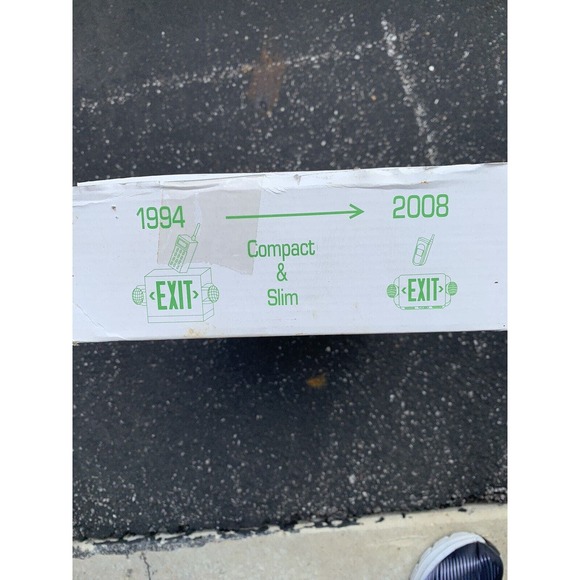 LED Green Exit Sign Emergency Light Adjustable Head Compact Combo ETL listed - Picture 7 of 7
